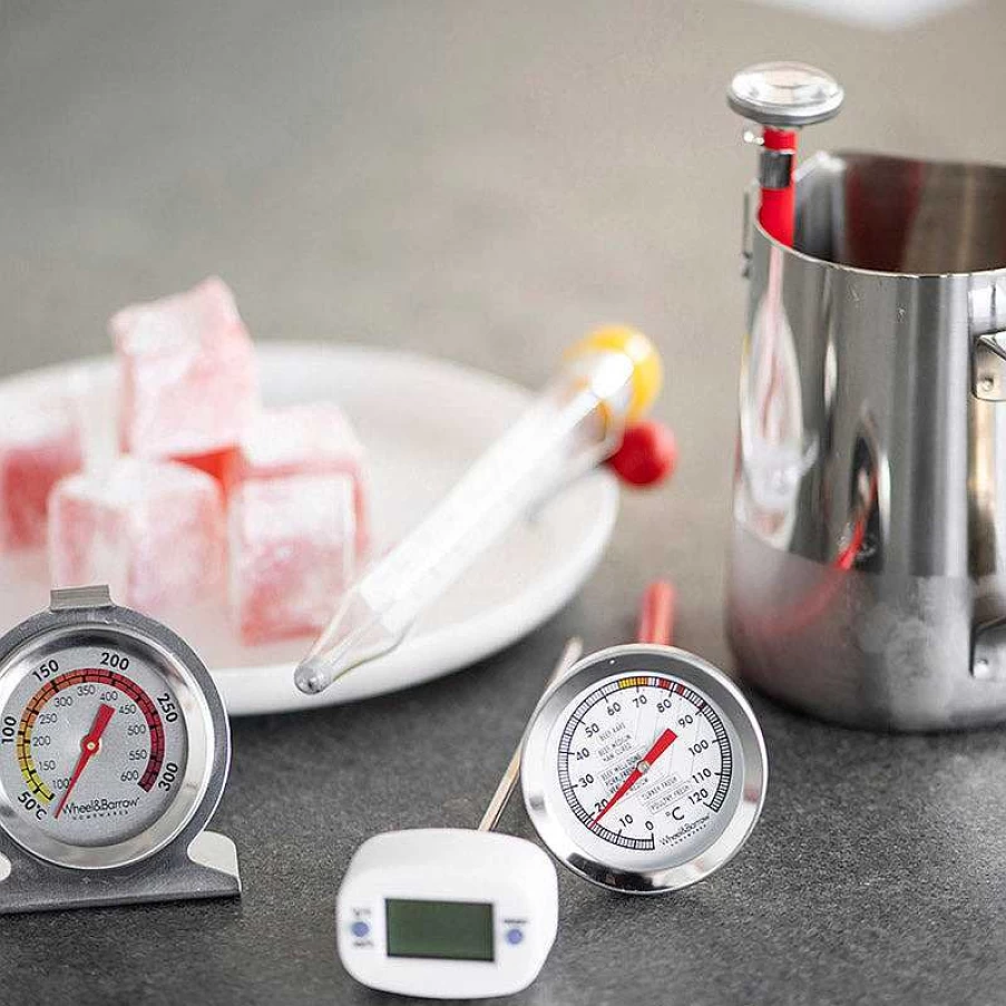 "Wheel & Barrow Stainless Steel Oven Thermometer - Accurate Baking & Cooking Temperature Gauge"