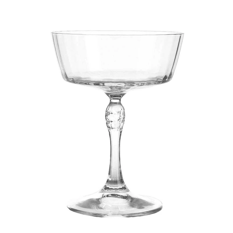 Wheel and Barrow Fizz Coupe Glass - 20 oz (275ml) America Series Champagne Flute Set