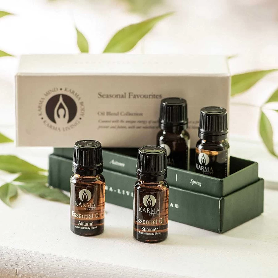 "Wheel and Barrow Seasonal Essential Oil Blends Set – Aromatherapy Gift Collection"