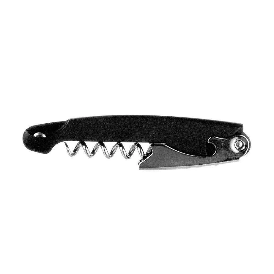 "Wheel and Barrow Professional Waiter’s Friend Corkscrew with Built-in Knife – Premium Wine Opener Tool"