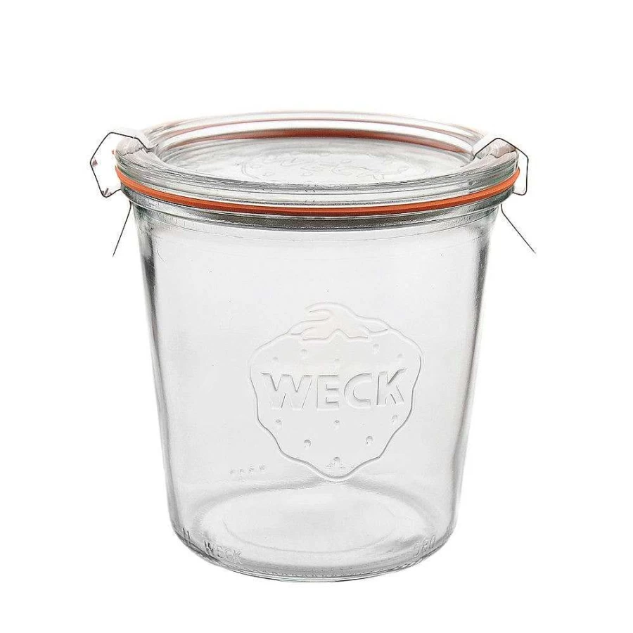 Wheel and Barrow 580ml Preserving Jar with Sturdy Lid - Airtight Glass Canning Jars for Pickling, Jam, and Food Storage