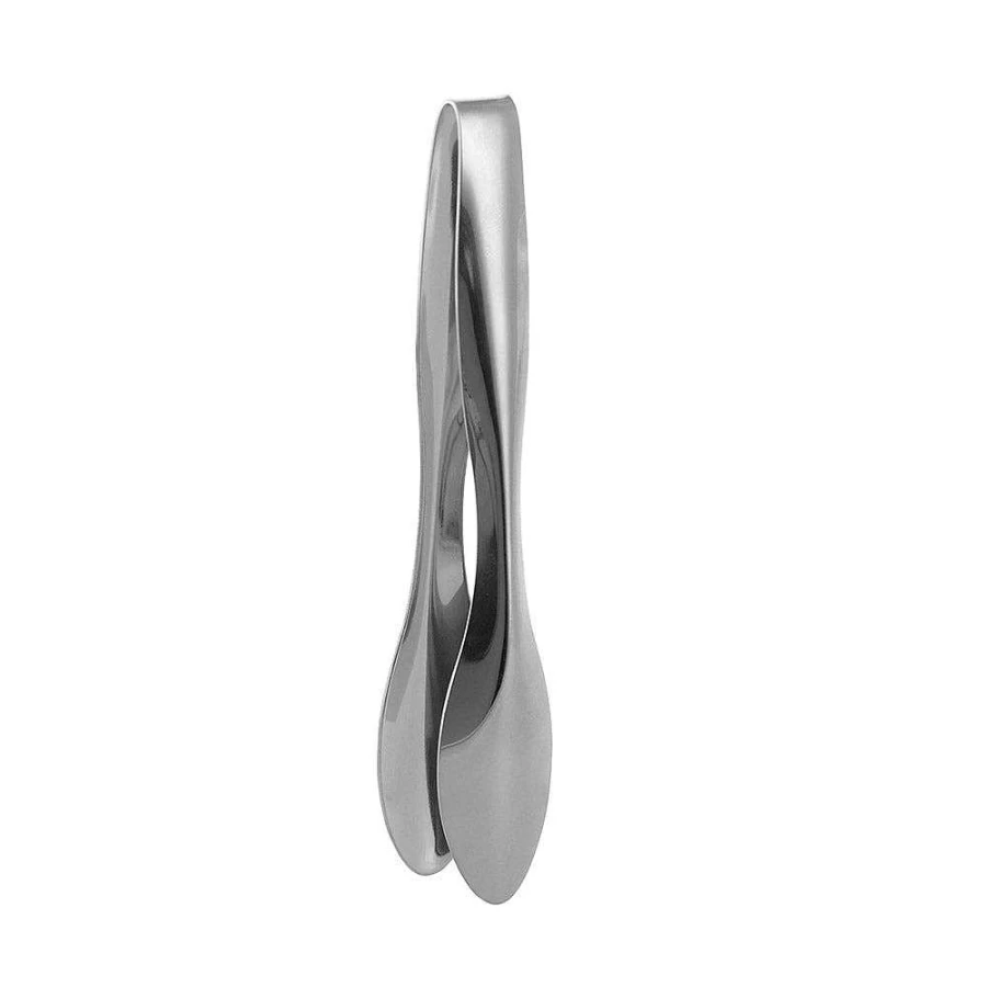 Wheel and Barrow Mini 15cm Stainless Steel Kitchen Tongs for Cooking and Serving