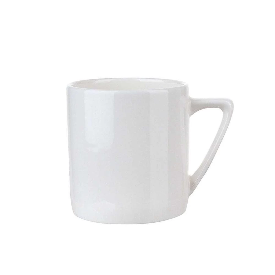 Wheel & Barrow Premium White Bone China Espresso Cup - 90ml, Elegant & Durable