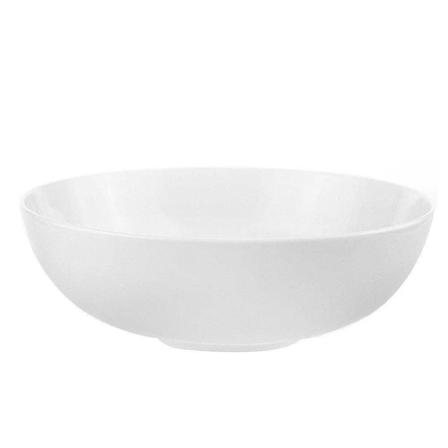 Wheel & Barrow White 18.5cm Bone China Coupe Bowl - Elegant Dinnerware