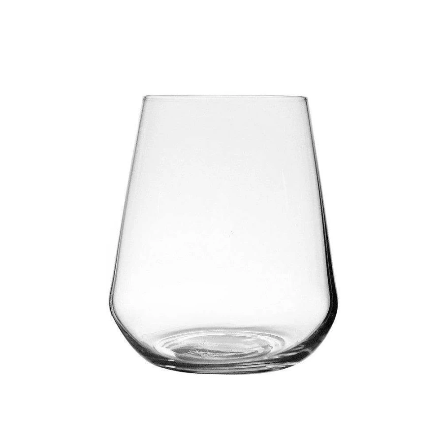 Wheel and Barrow 450ml Stemless Glass Tumbler - Durable Alto Drinking Cup for Beverages