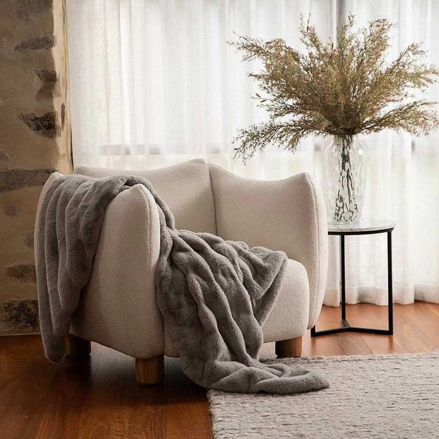 Wheel and Barrow Cloud Cream Teddy Chair - 91.5x81x72cm Plush Comfort Lounge Seat
