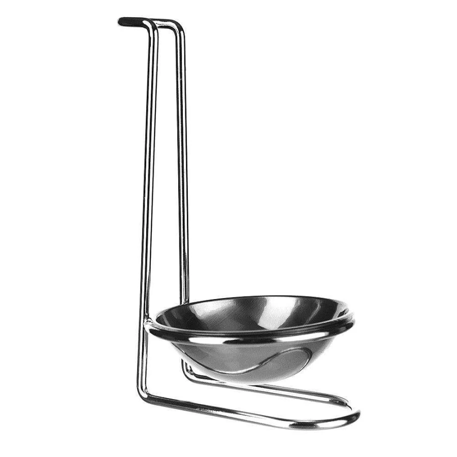 Wheel & Barrow Stainless Steel Spoon Rest - Durable Kitchen Utensil Holder for Cooking & Serving