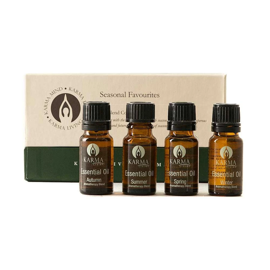"Wheel and Barrow Seasonal Essential Oil Blends Set – Aromatherapy Gift Collection"