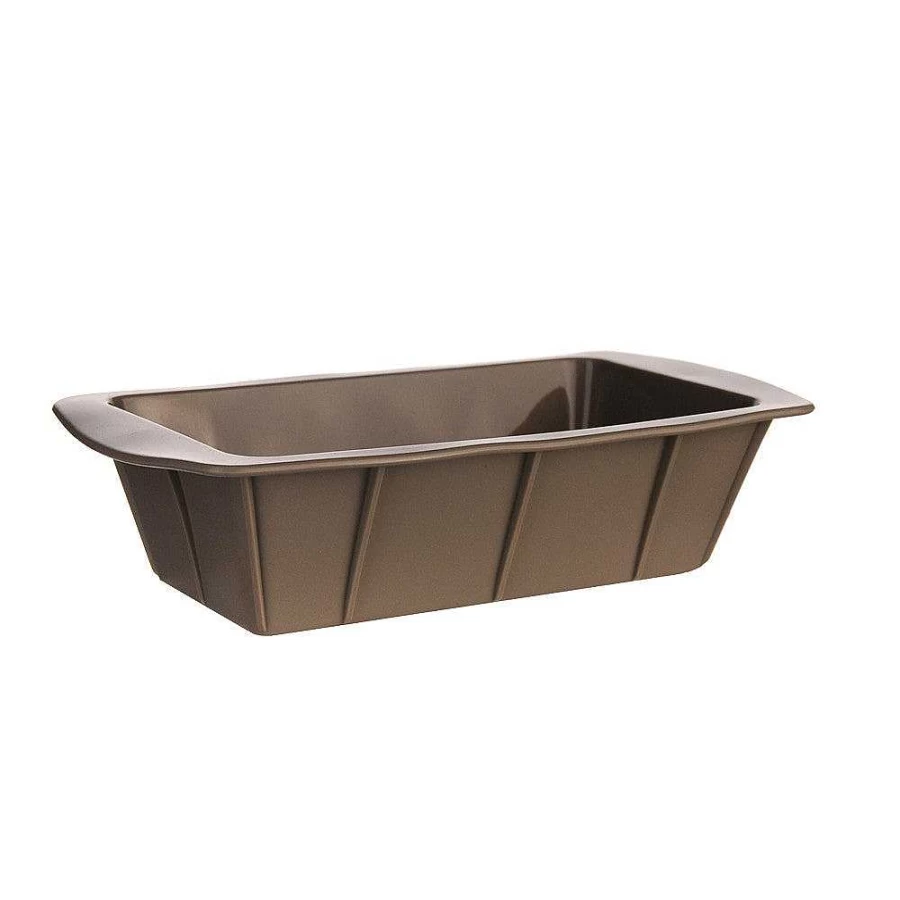 Wheel and Barrow Premium Grey Silicone Loaf Pan 25.5x13.3cm Non-Stick Baking Mould