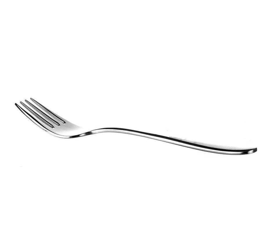 Wheel and Barrow 18/10 Stainless Steel Fruit Forks, 14Cm - Premium Dessert Cutlery Set for Caffe and Home Use