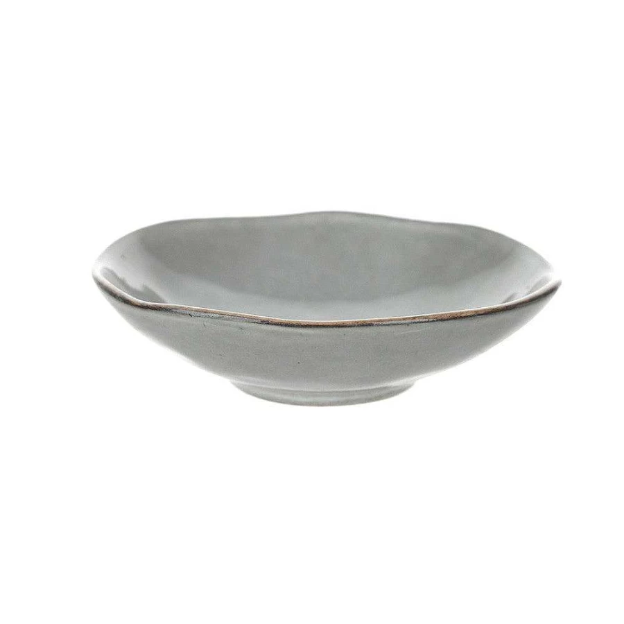 Wheel and Barrow Olive Green Stoneware Condiment Bowl 11cm - Durable Ceramic Dip Dish for Entertaining