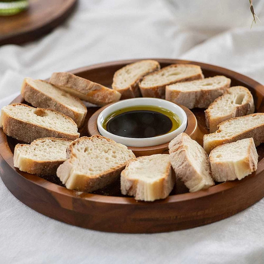 Wheel & Barrow Rhys 2-Piece Chip and Dip Serving Set - 30cm Square Tray with Bowl