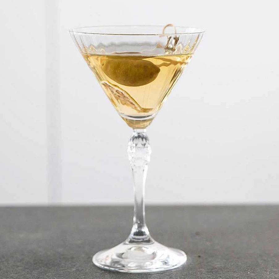 Wheel and Barrow Speakeasy Martini Glass - 245mL (8.3oz) Elegant Cocktail Glass, America's Classic 20s Barware for Martinis and Mixed Drinks