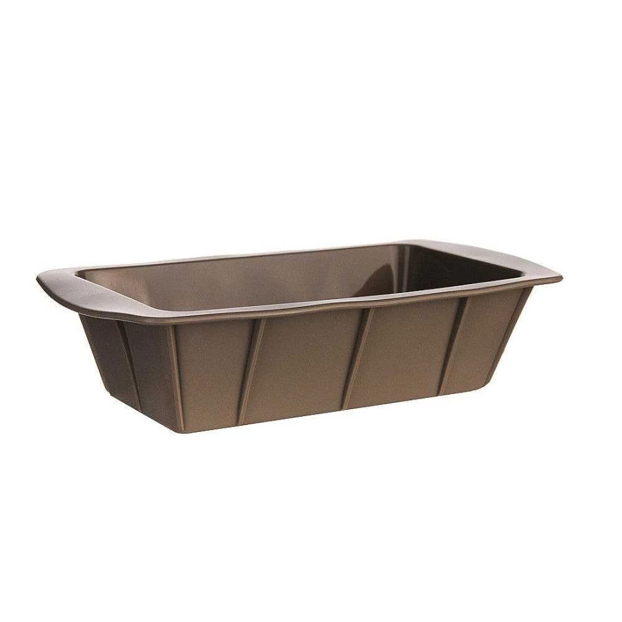 Wheel and Barrow Premium Grey Silicone Loaf Pan 25.5 x 13.3 cm - Non-Stick Baking Mould for Bread & Cake