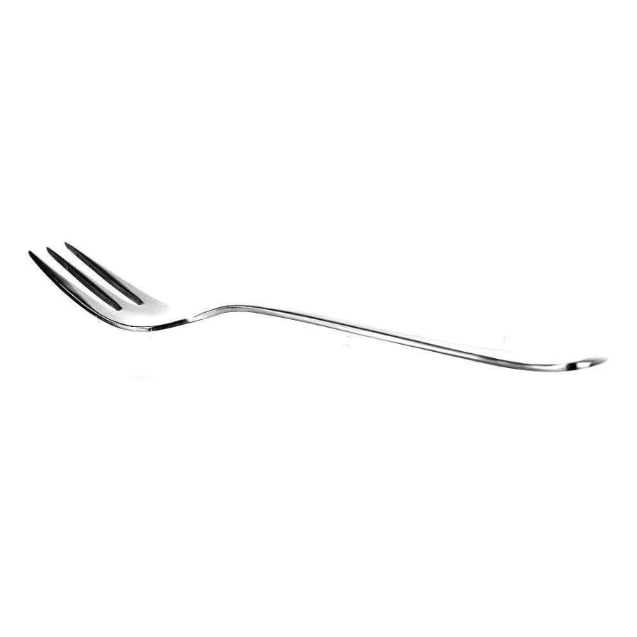 "Wheel and Barrow Premium 18/10 Stainless Steel Serving Fork - 25cm (10 Inch) - Heavy Duty Elegant Cutlery"