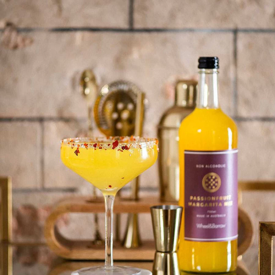 Wheel and Barrow Passion Fruit Margarita Cocktail Mix - 750ml Premium Ready-to-Drink Tropical Cocktail
