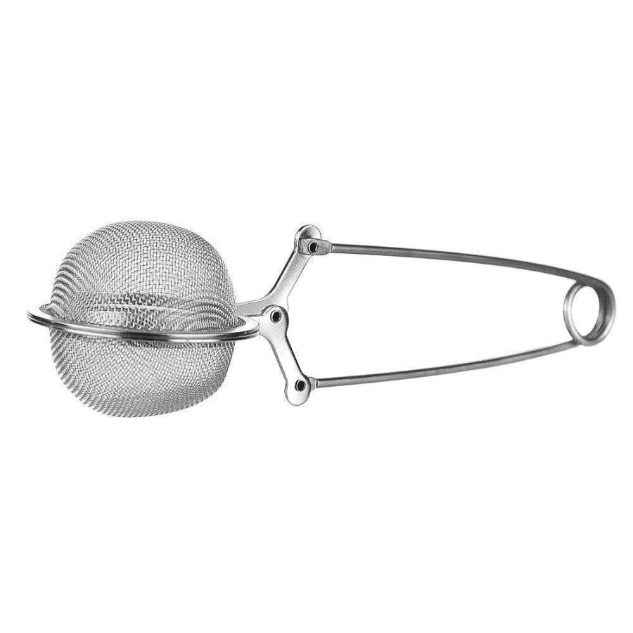 "Wheel and Barrow Stainless Steel Tea Infuser – 4.5cm Fine Mesh Strainer for Loose Leaf Tea"