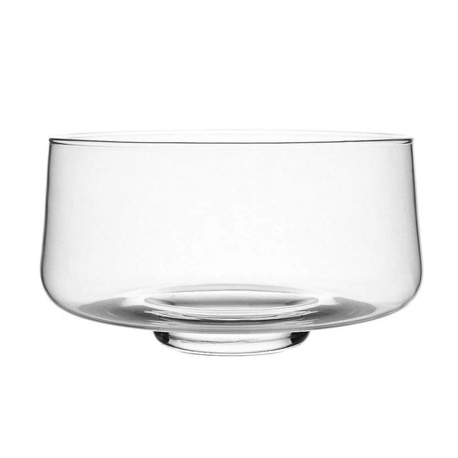 Wheel and Barrow Heavy Base Glass Trifle Bowl 24cm Wide 14cm Tall Serving Dish for Desserts and Salads