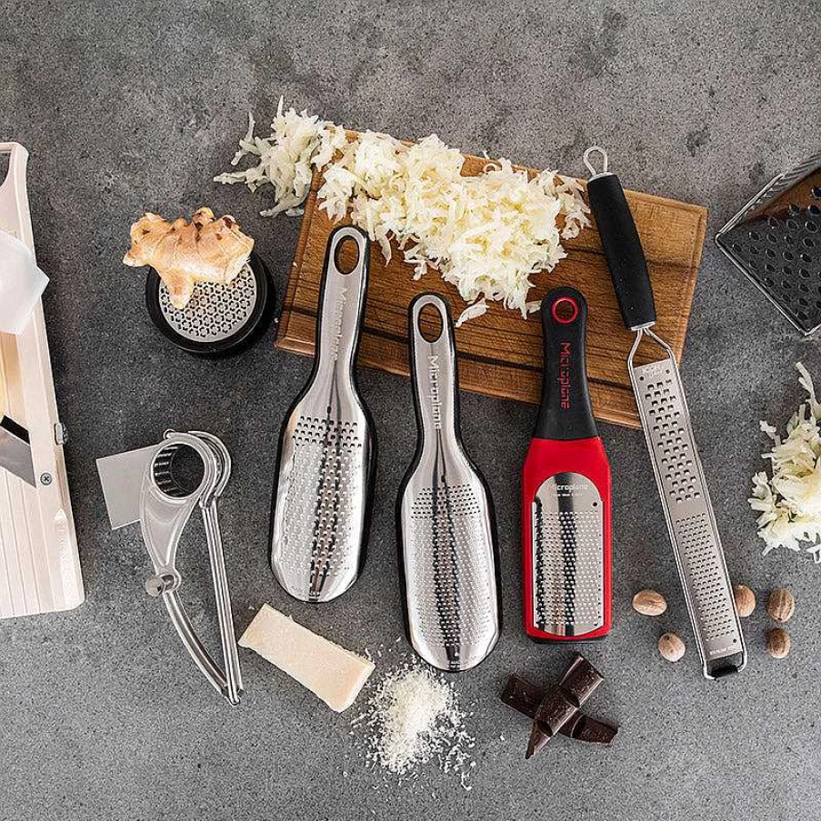 Wheel and Barrow Premium Microplane Fine Grater - Elite Black Zester for Kitchen