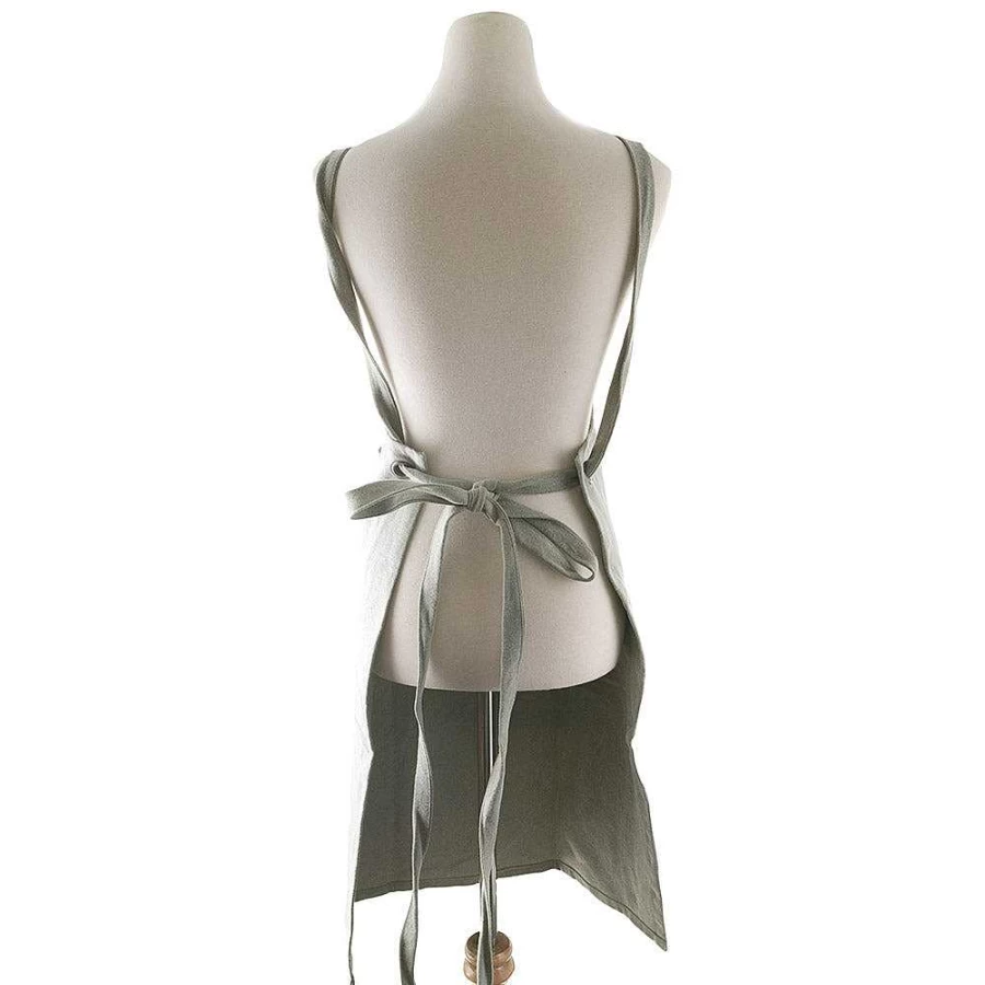"Wheel and Barrow Grey Stonewash Apron - Durable and Stylish Kitchen Apron"