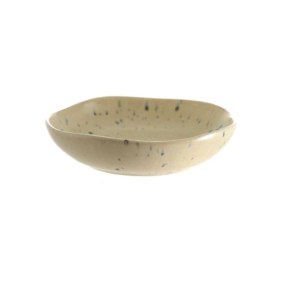 Wheel and Barrow Speckled Matte Stoneware Bowl - 13cm Cream Ceramic Serving Dish