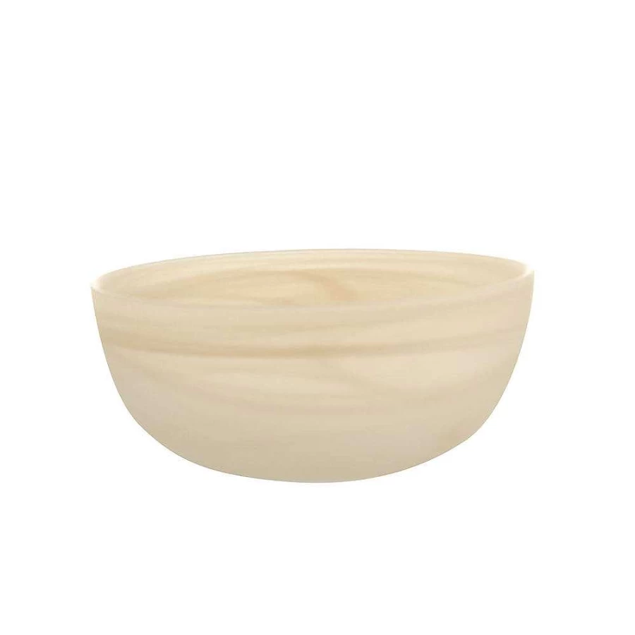 Wheel & Barrow Alabaster White Vanilla Round Bowl 14cm Stoneware Dining Tableware