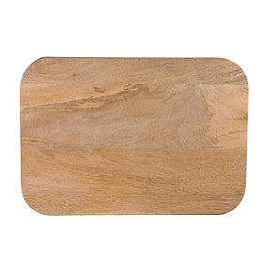 Wheel and Barrow Mango Wood Cutting Board 38x25x2.5cm - Durable Rectangle Kitchen Chopping Board for Serving and Food Prep