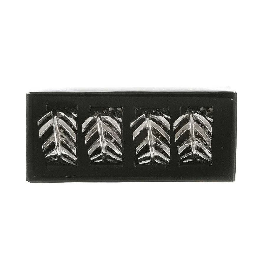 Wheel and Barrow Nickel Napkin Rings Set of 4 - Elegant Tableware for Dining Decor