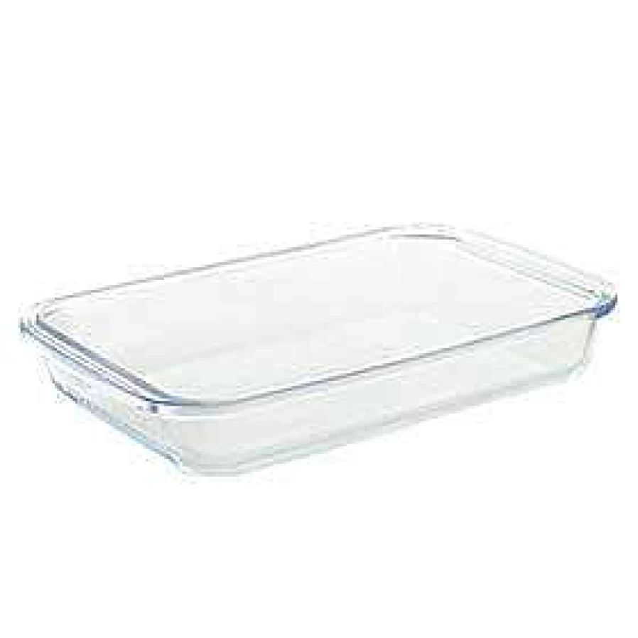 Wheel & Barrow Premium Glass Baking Dish - 9x13 Inch Rectangular Oven Safe Pan for Casseroles, Lasagna & Desserts