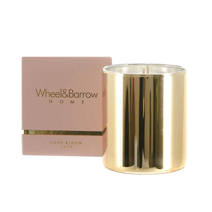 Wheel and Barrow Love Bloom Scented Soy Candle 255G – Natural Aromatherapy Home Fragrance