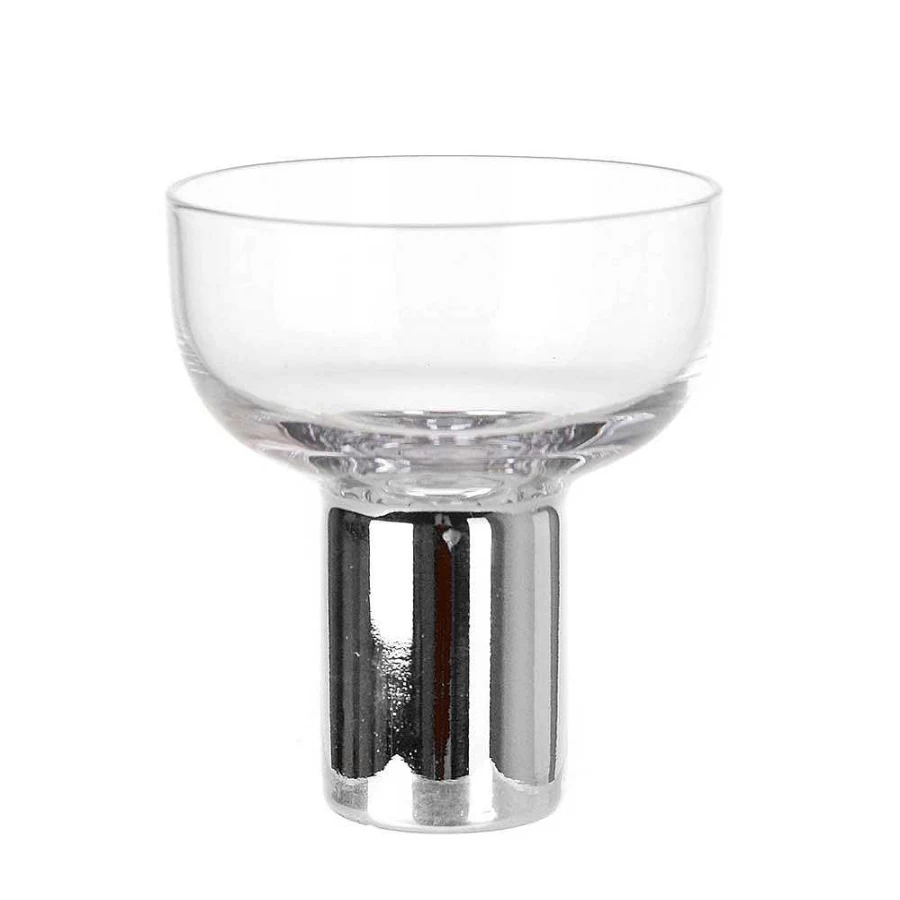 Wheel and Barrow Silver Coupe Glass with Heavy Base - 260ml Champagne Cocktail Cup
