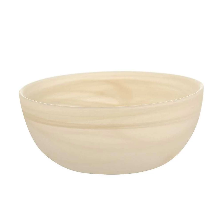 Wheel & Barrow Alabaster White Vanilla Round Bowl 14cm Stoneware Dining Tableware