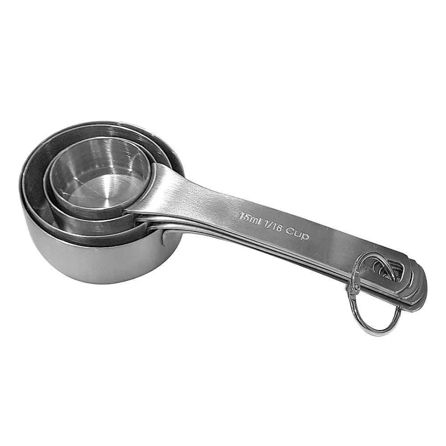 Wheel and Barrow 4-Piece Measuring Spoon Set - Stainless Steel Kitchen Utensils for Baking & Cooking