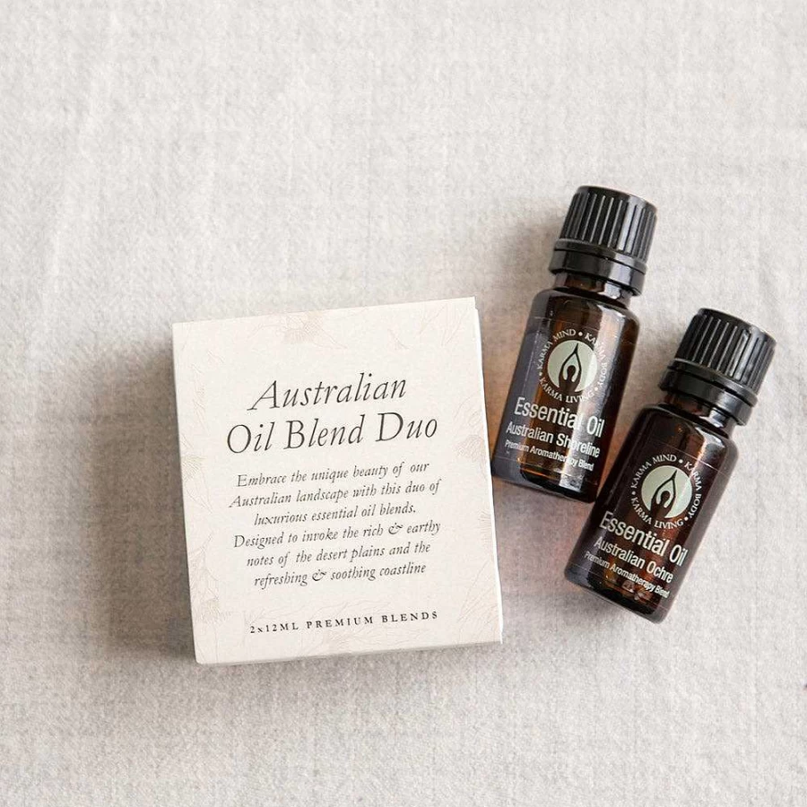 Wheel and Barrow Australian Essential Oil Blend Duo - Pure Aromatherapy Oils Set