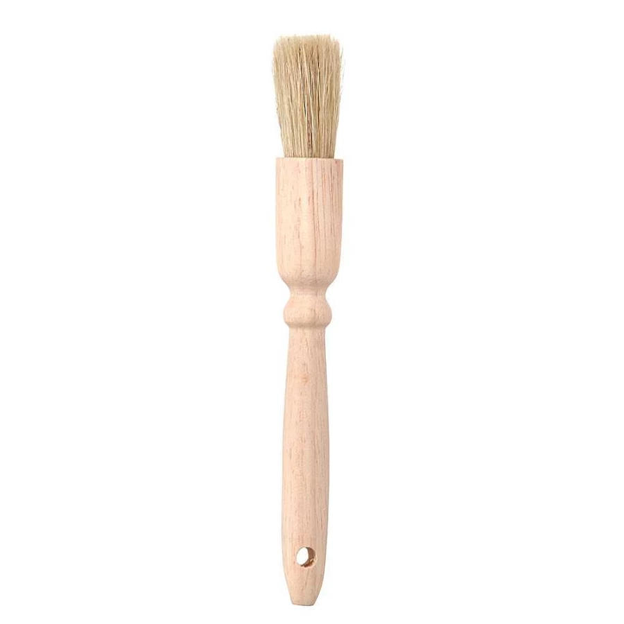 Wheel and Barrow Round Pastry Brush - Premium Baking Dough Glaze Tool for Professional & Home Bakers