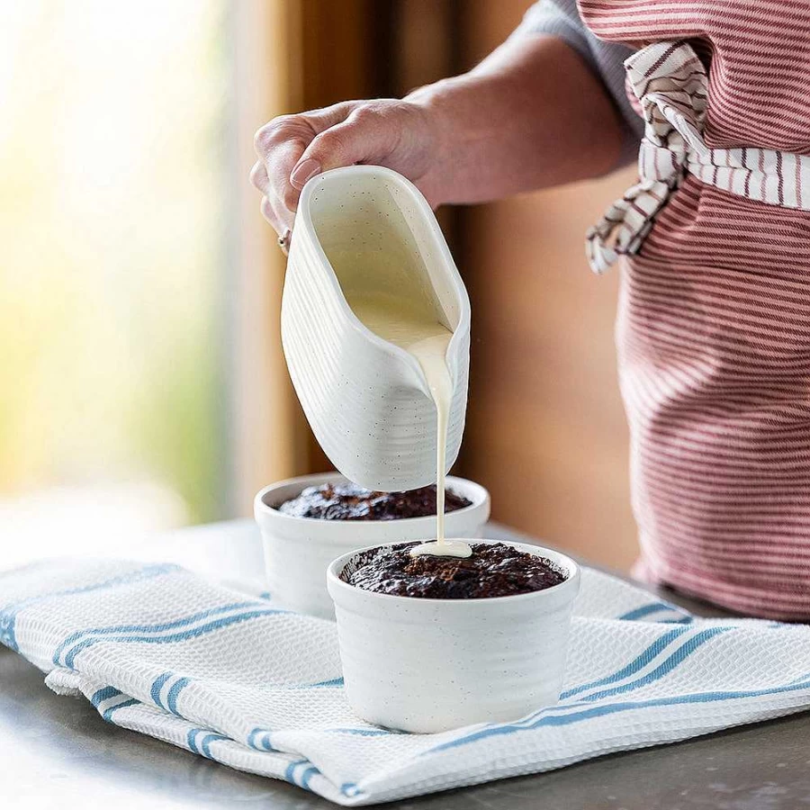 Wheel and Barrow Calico Gravy Jug - 305ml (8x7x9cm) Eco-Friendly Ceramic Creamer Pitcher