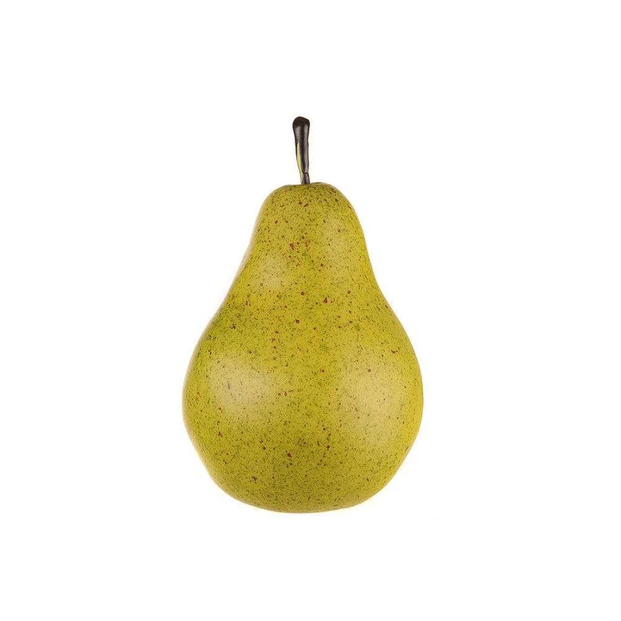 Wheel and Barrow Artificial Green Pear Faux Fruit Decoration for Home and Events