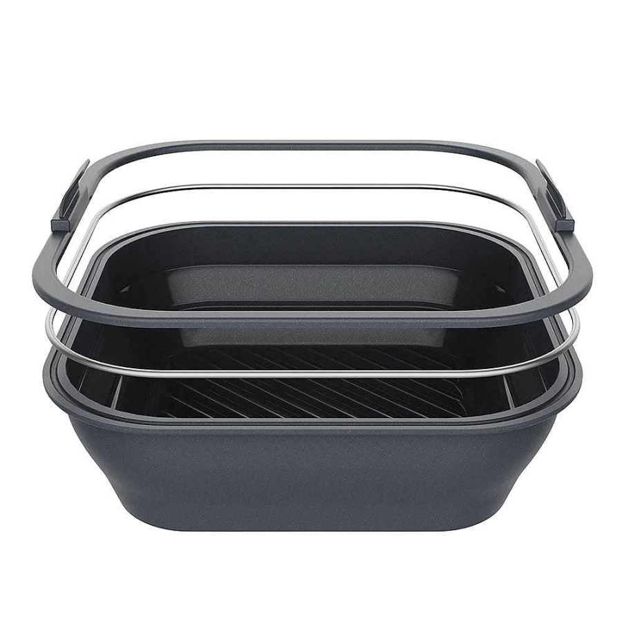 Wheel and Barrow Collapsible 22cm Silicone Air Fryer Basket – Durable, Non-Stick, Easy Clean