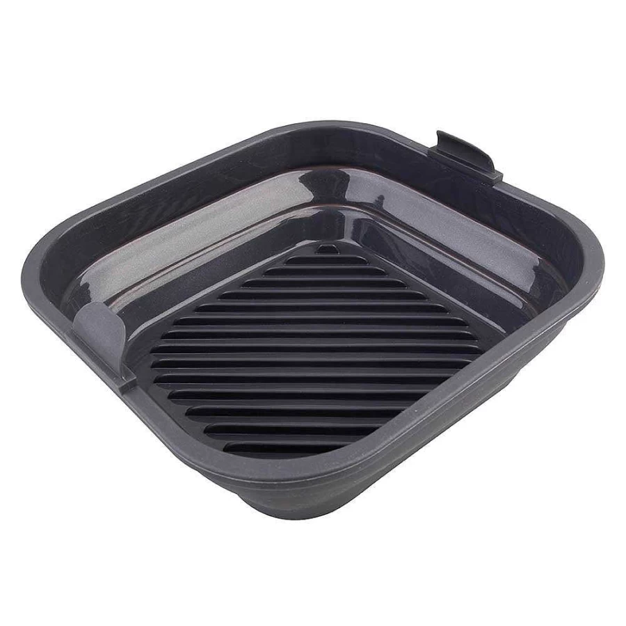 Wheel and Barrow Collapsible 22cm Silicone Air Fryer Basket - Non-Stick, Reusable & Dishwasher Safe