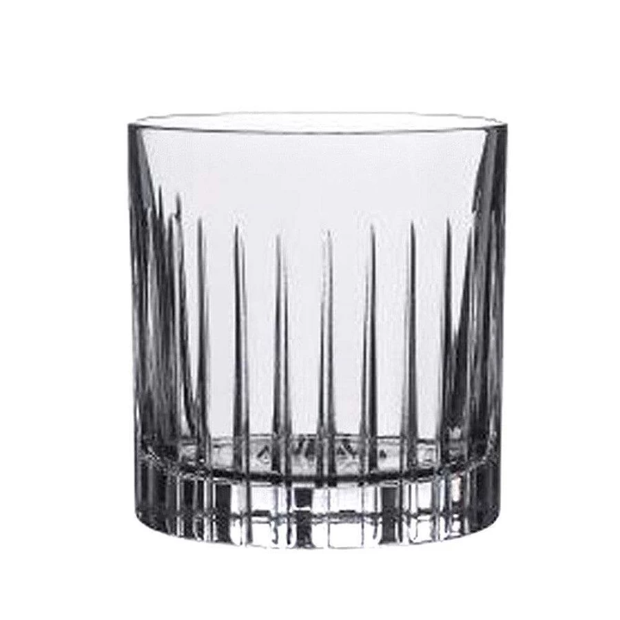 Wheel and Barrow Cut Glass Double Old Fashioned Tumbler - 360ml Timeless Elegant Drinking Glass