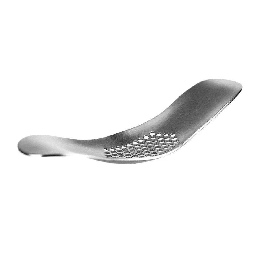 Wheel and Barrow Premium Garlic Press Crusher - Heavy Duty Stainless Steel Mincer with Ergonomic Handle for Easy Cleaning