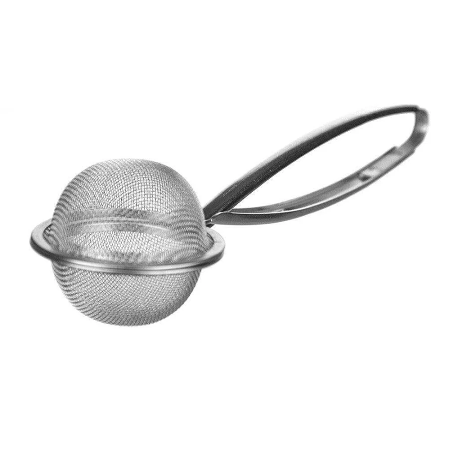 "Wheel & Barrow Stainless Steel Tea Ball Infuser with Spring Handle - Loose Leaf Tea Strainer"
