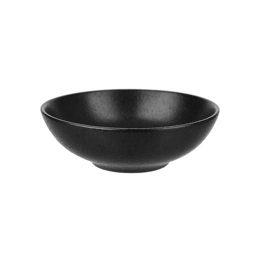 Wheel and Barrow 10cm Round Black Condiment Bowl – Premium Serving Dish for Dining & Entertaining