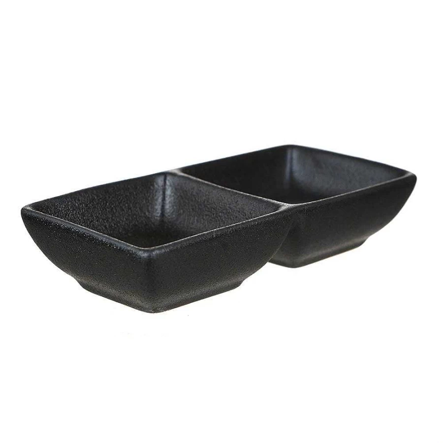 Wheel and Barrow 14cm Rectangle Divided Serving Dish - 2 Compartment Baking Tray