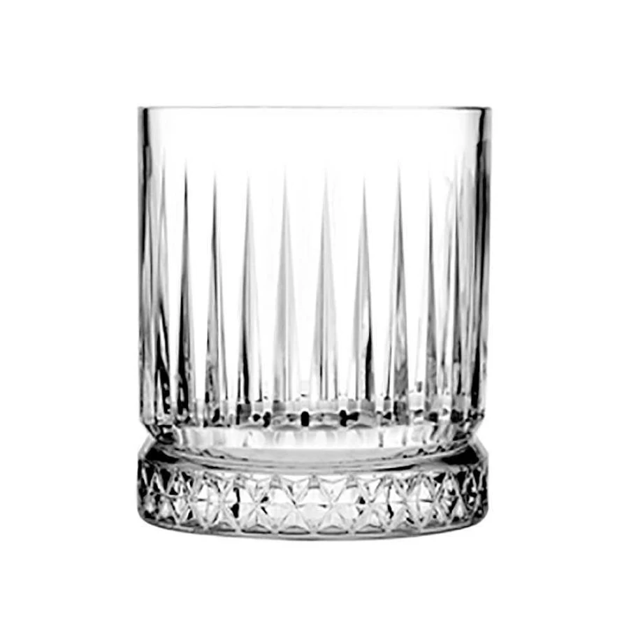 Wheel and Barrow Elysia 355ml Whisky Glass with Ribbed Design - Premium Barware for Scotch & Bourbon