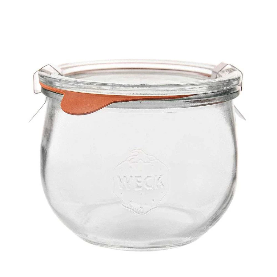 Wheel and Barrow Tulip Preserving Jar 580ml - Airtight Glass Canister for Food Storage