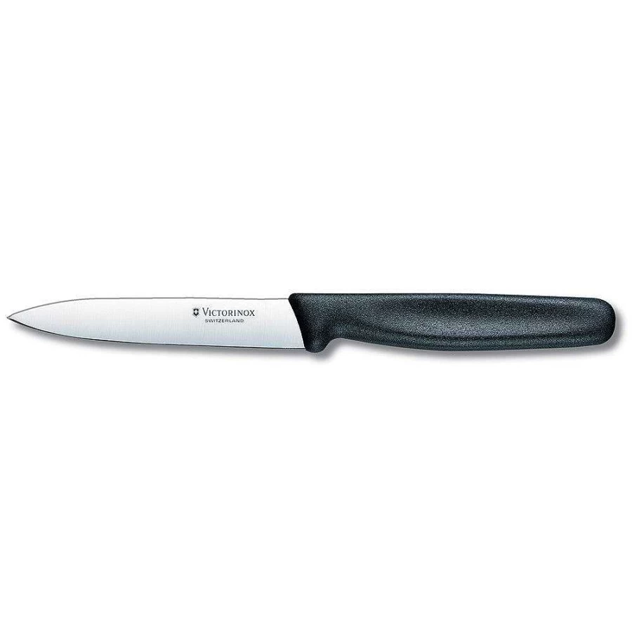 Wheel and Barrow Paring Knife Set - 10cm Precision Kitchen Knives with Black Handle