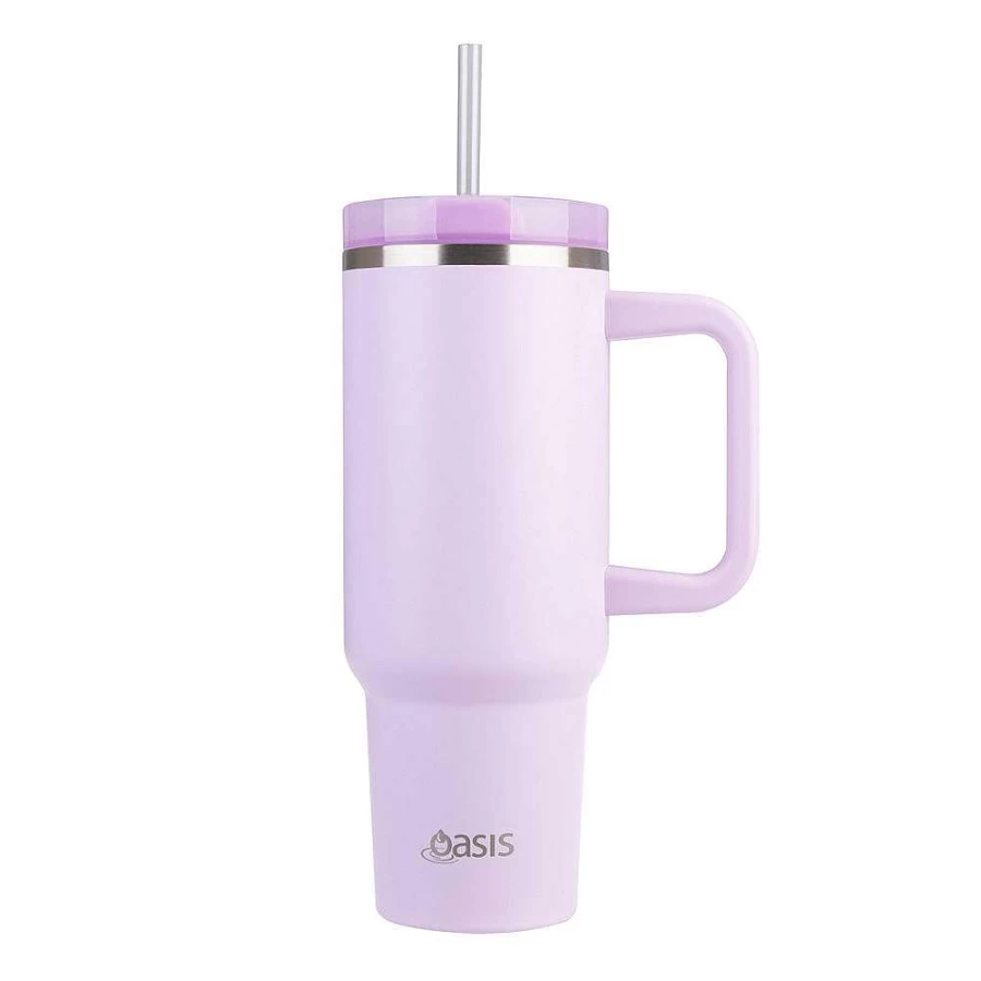 Wheel and Barrow Oasis Commuter Tumbler 40oz Orchid Insulated Travel Mug