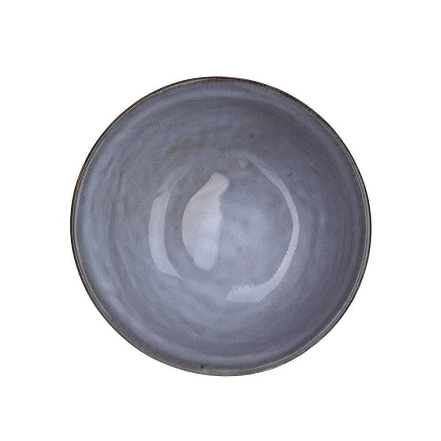 Wheel and Barrow Light Blue Stoneware Dip Bowl - 8.5cm Handcrafted Ceramic Serving Dish