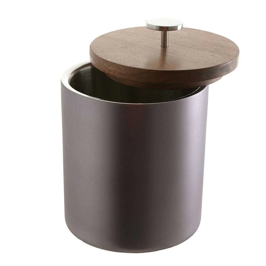 Wheel and Barrow Venice Brushed Silver Double Wall Insulated Ice Bucket for Champagne and Wine